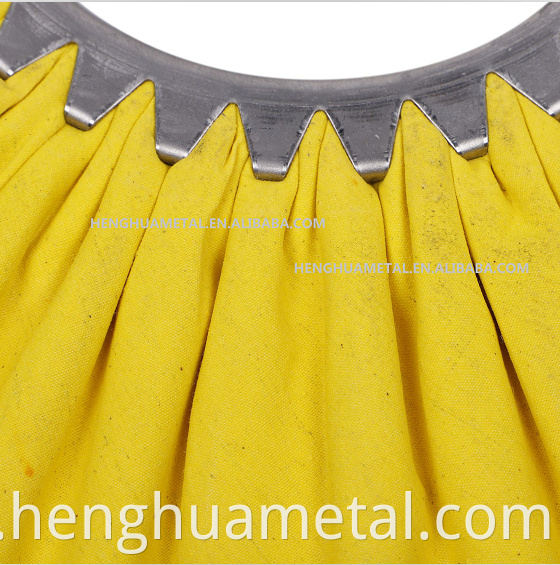 Henghua 2022 Logo personnalisé gratuit Résus-usage en tissu jaune polissage roue de polissage